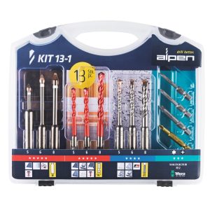 ALPEN Bohr-Schraubset KIT13-1, 13-tlg