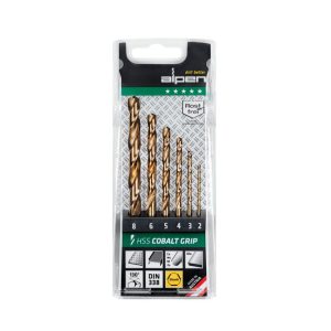 ALPEN Bohrersatz HSS Co GRIP, 3-kant TM 6-tlg.
