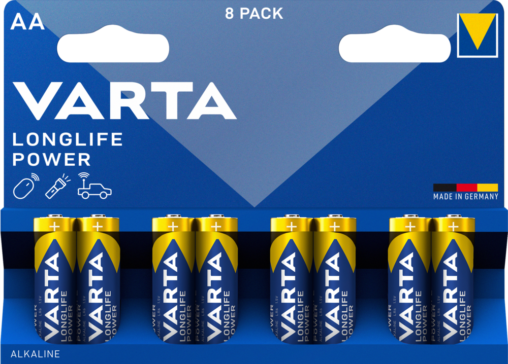 VARTA 8 Batterien High Energy Mignon AA