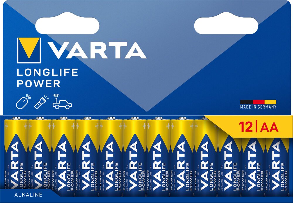 VARTA 12 Longlife Power AA Batterien