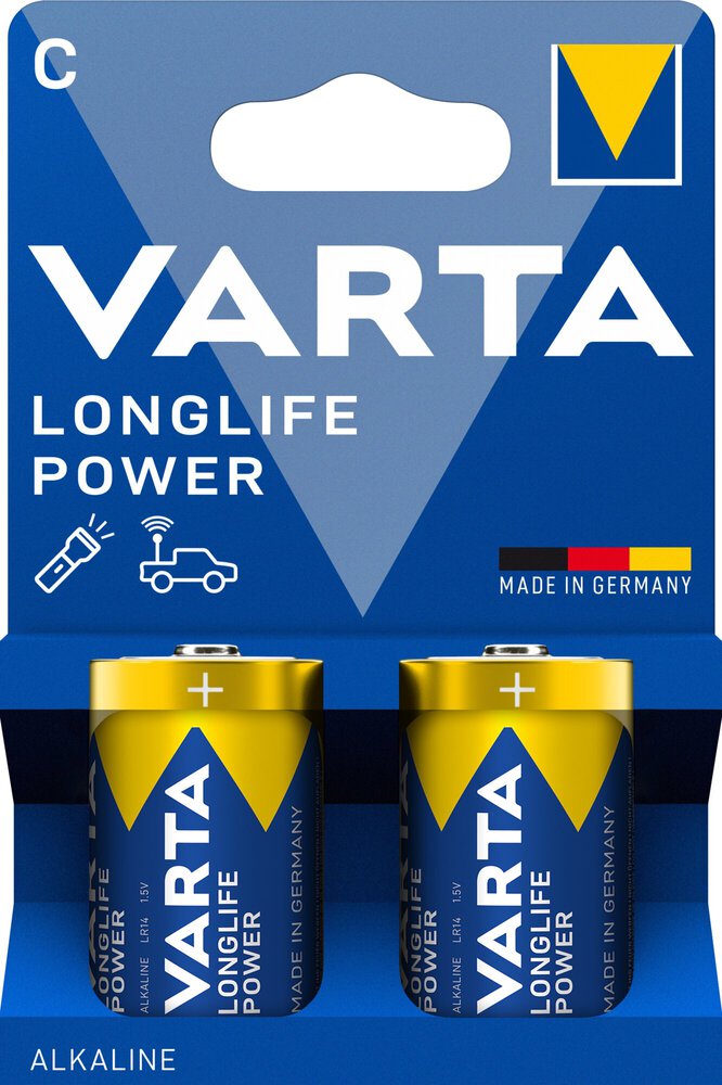 VARTA 2 Longlife Power C Batterien