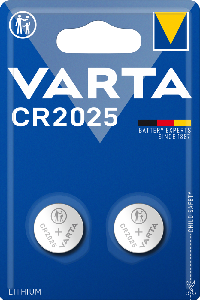VARTA 2 Knopfzellen CR2025
