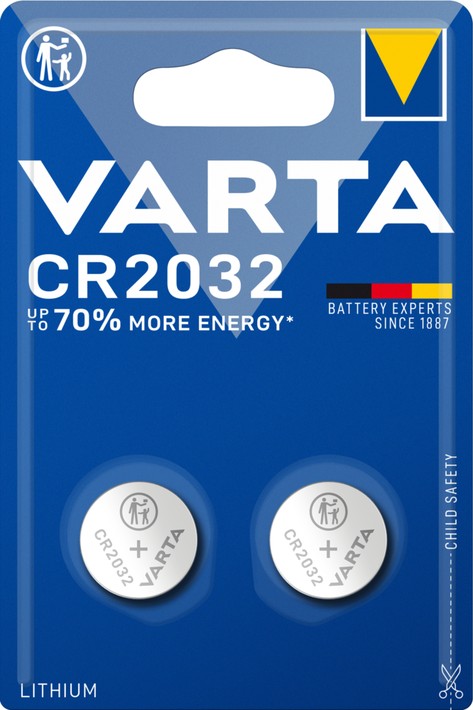 VARTA 2 Knopfzellen CR2032