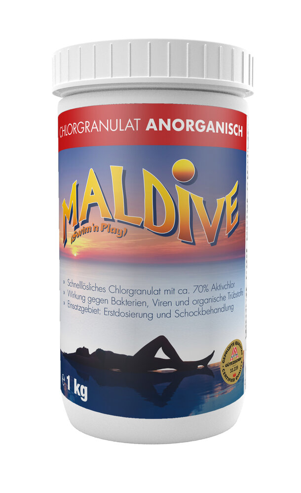MALDIVE Chlorgranulat anorganisch, 1 kg
