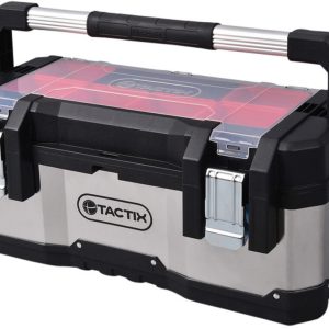 TACTIX INOX-Werkzeugkoffer 58,5 x 28,8 x 25,5 cm TACTIX INOX-Werkzeugkoffer 58,5 x 28,8 x 25,5 cm