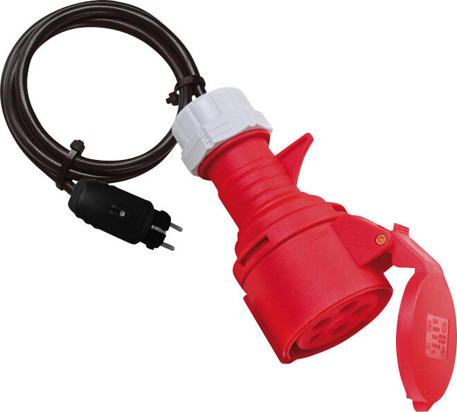 BRENNENSTUHL Adapterleitung IP44 1 m schwarz H05VV-F 3G2.5