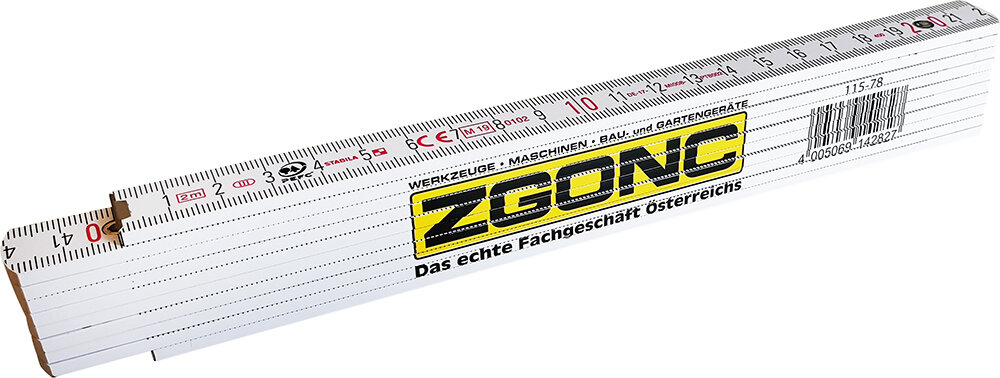 Zgonc Holz-Gliedermaßstab 2 m