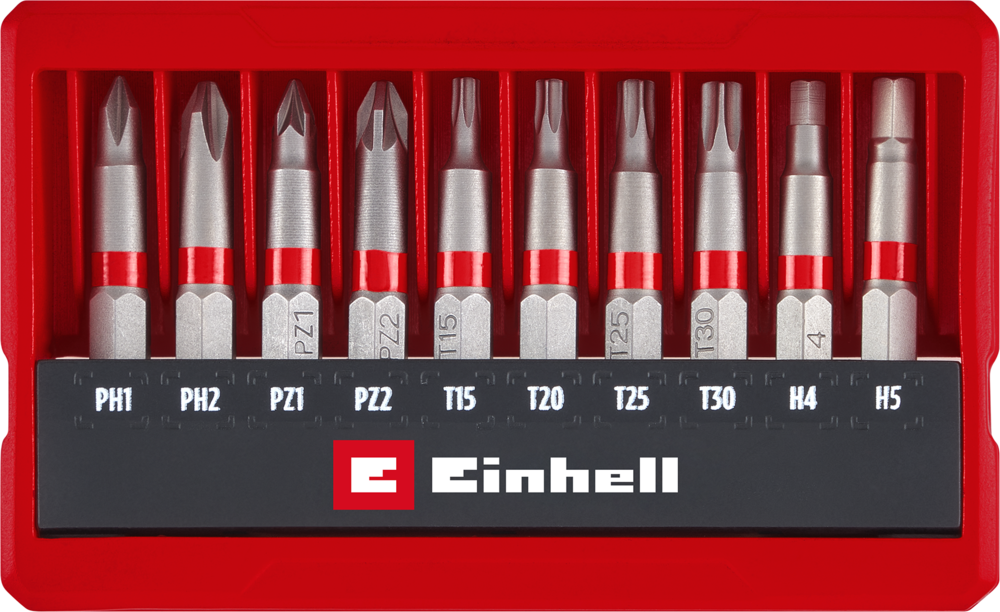 EINHELL Bit-Set im Taschenformat, 10-tlg.