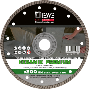 DIEWE Diamanttrennscheibe KERAMIK Turbo Fine 200