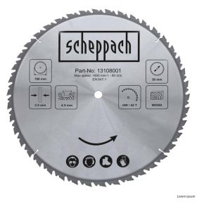 SCHEPPACH HM-Kreissägeblatt Ø 700 x 30 x 4,5 x 3,5 mm / Z 42 SCHEPPACH HM-Kreissägeblatt Ø 700 x 30 x 4,5 x 3,5 mm / Z 42