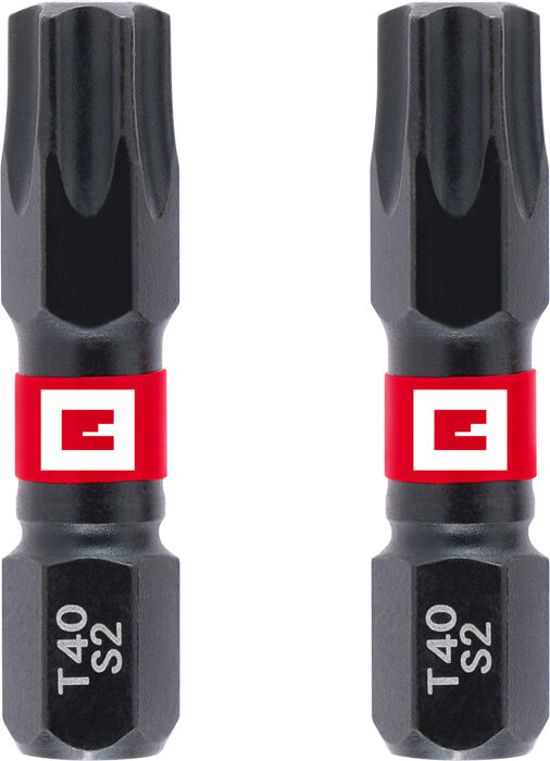 EINHELL Impact-Bits mit Doppel-Torsion, 2-tlg., 30 mm, T40