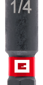 EINHELL Impact-Steckschlüssel-Adapter mit 1/4" E 6.3 Schaft, 65 mm, 1/4“