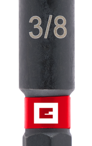 EINHELL Impact-Steckschlüssel-Adapter mit 1/4" E 6.3 Schaft, 65 mm, 3/8“