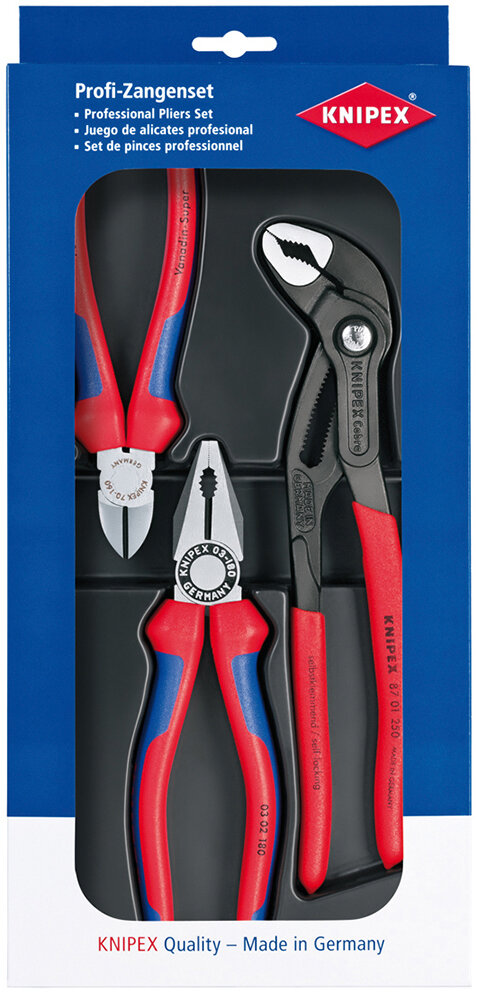 KNIPEX Zangen-Set 3-tlg. 160 - 250 mm