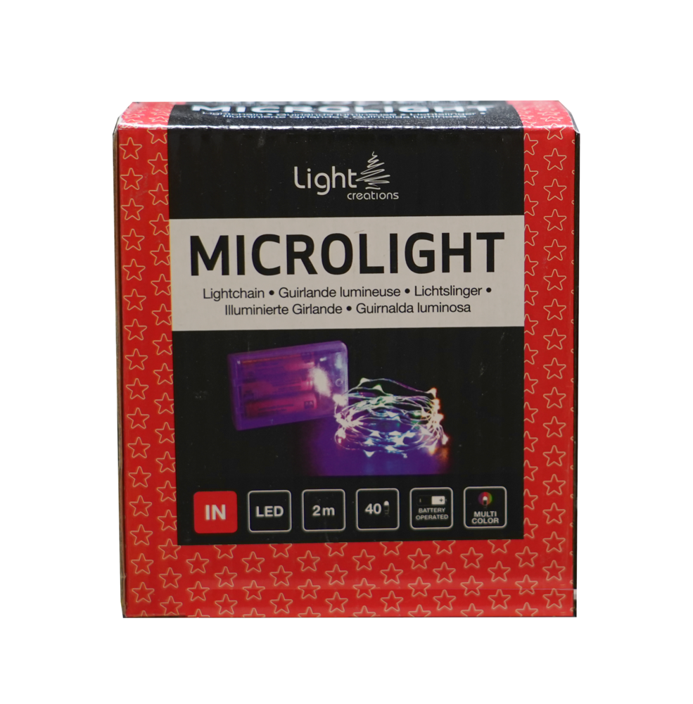 LIGHT CREATIONS Lichterkette 40 LED farbig 2 m