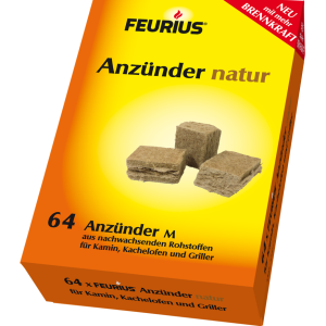 FEURIUS Anzünder natur 64 Stk. FEURIUS Anzünder natur 64 Stk.