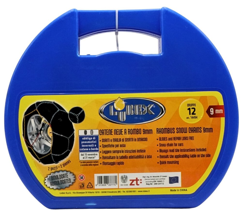 LUBEX Schneekette 9mm GR. 12