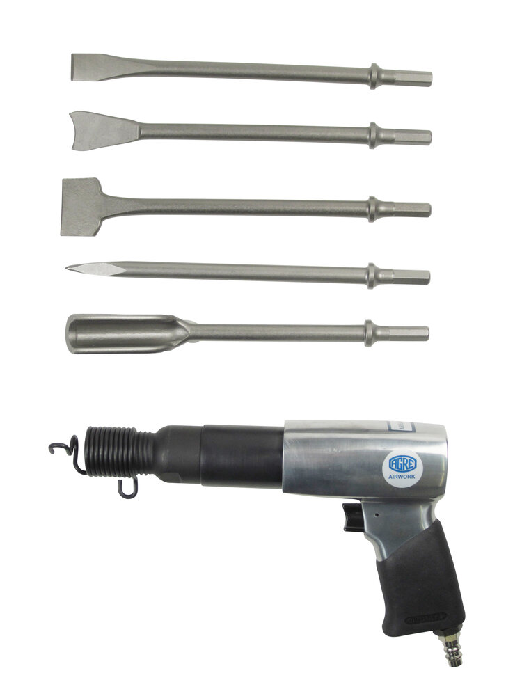 AGRE Druckluft-Meißelhammer-Set Airwork