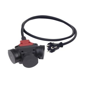 PC ELECTRIC 3-fach-Hängekupplung 230 V mit 1,5 m Gummikabel PC ELECTRIC 3-fach-Hängekupplung 230 V mit 1,5 m Gummikabel
