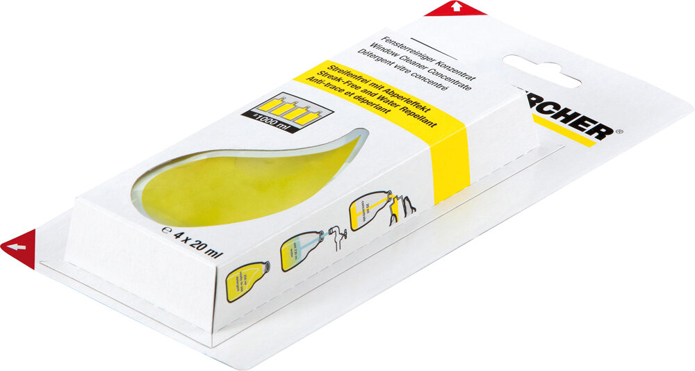 KÄRCHER Glasreinigungs-Konzentrat 4 x 20 ml