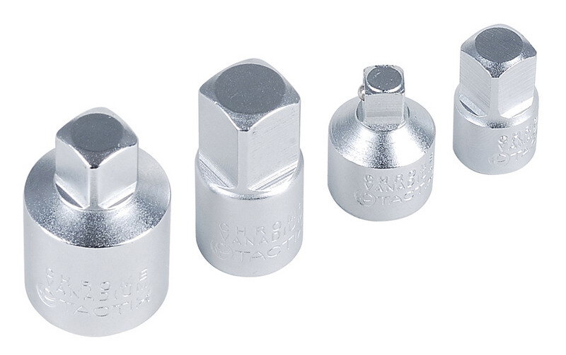 TACTIX Adaptersatz für Nüsse 4-tlg.