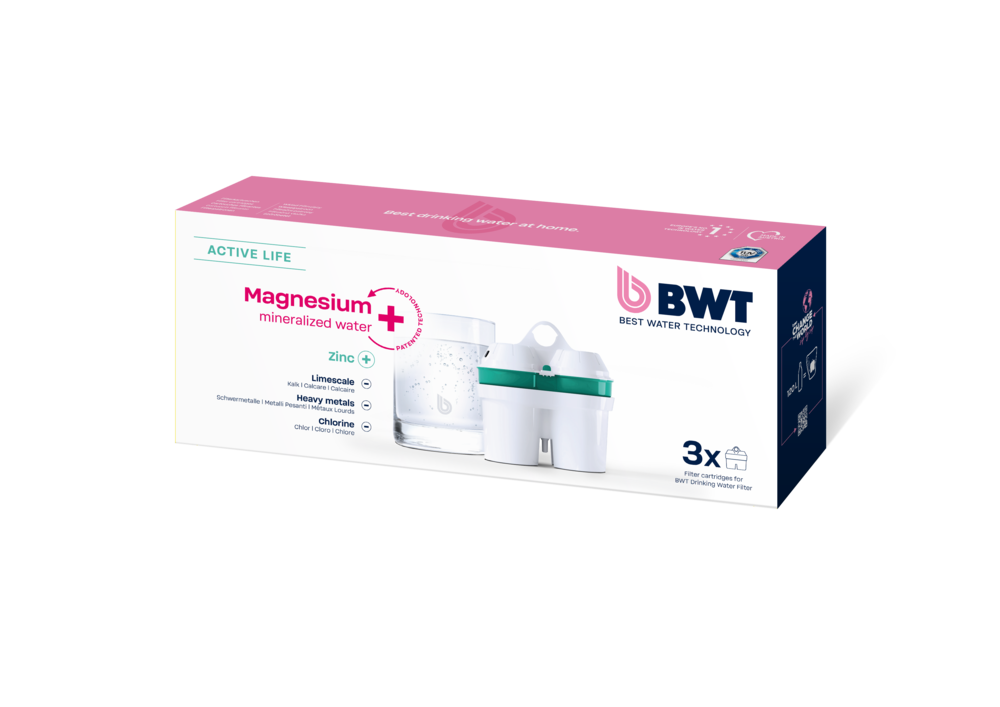 BWT 3er Pack Wasserfilter Zink + Magnesium
