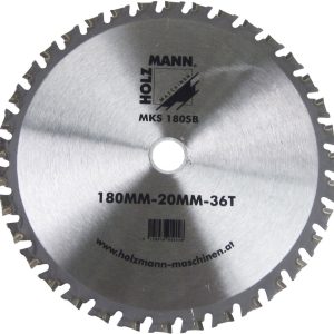 HOLZMANN HM-Sägeblatt MKS 180 x 20 mm, 36 Zähne HOLZMANN HM-Sägeblatt MKS 180 x 20 mm, 36 Zähne