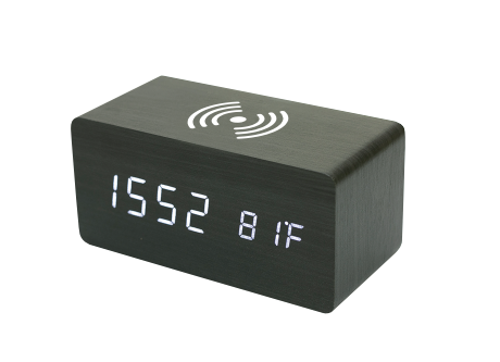 NIO-TEC WECKER MIT WIRELESS CHARGER WC021