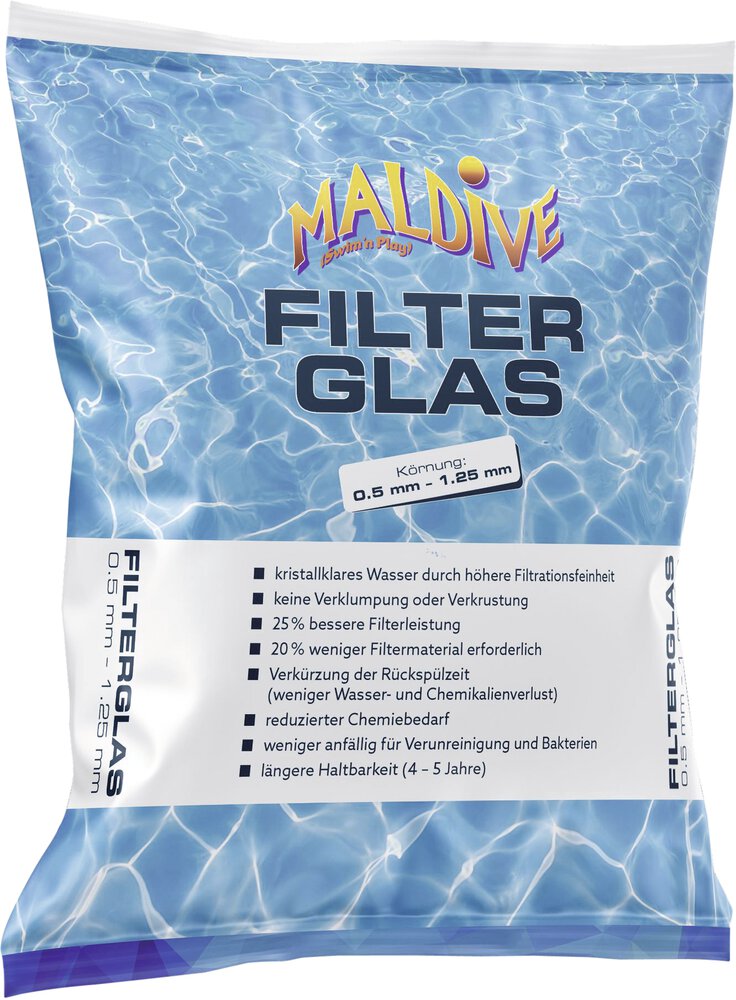 MALDIVE Glasfiltersand 0,5 - 1,25 mm 20 kg