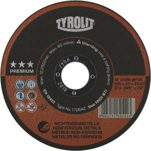 TYROLIT Premium-Trennscheibe NE-Metalle 230 x 1,2 x 22,2 mm TYROLIT Premium-Trennscheibe NE-Metalle 230 x 1,2 x 22,2 mm