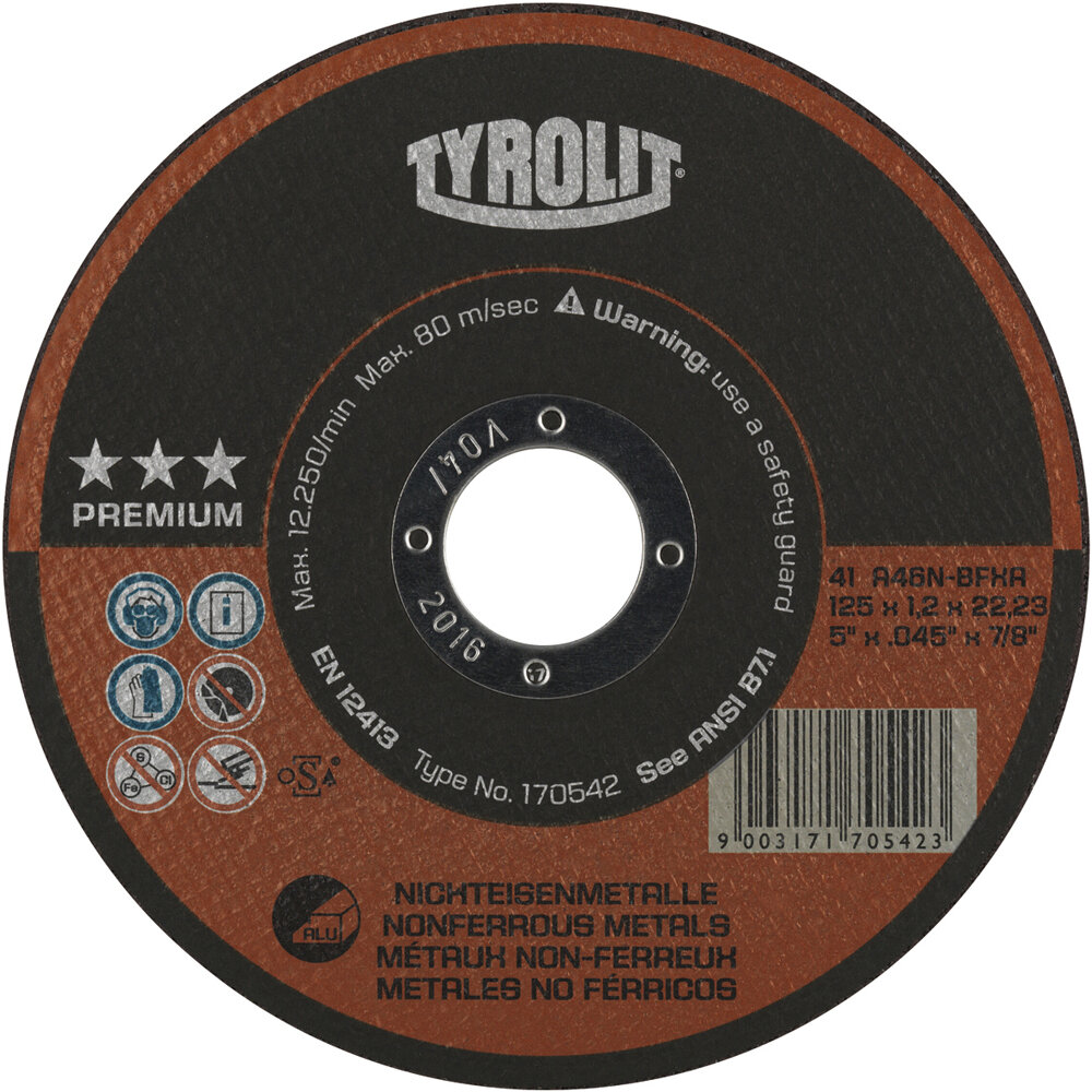 TYROLIT Premium-Trennscheibe NE-Metalle 230 x 1,2 x 22,2 mm