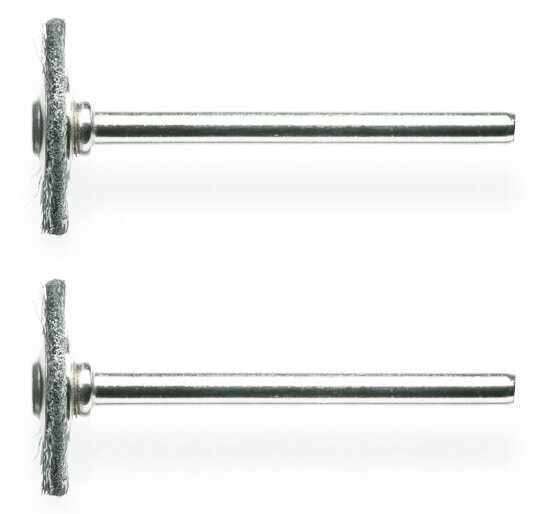 DREMEL 2 Stahldrahtbürsten 428 19 mm Ø
