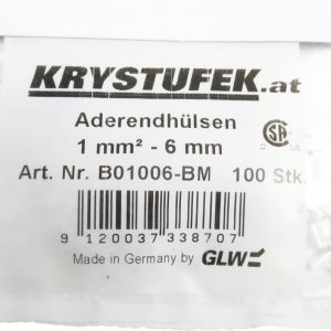 KRYSTUFEK 100 Aderendhülsen 1,0 mm² KRYSTUFEK 100 Aderendhülsen 1,0 mm²