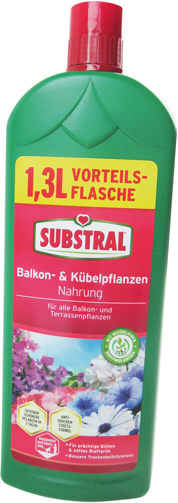 SUBSTRAL Balkon- und Kübelpflanzennahrung 1,3 l