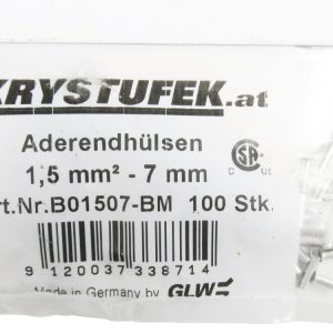 KRYSTUFEK 100 Aderendhülsen 1,5 mm² KRYSTUFEK 100 Aderendhülsen 1,5 mm²