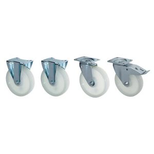 2 Lenk- und 2 Bockrollen für Sicherheitskorb SIKO und SIKO/L 2 Lenk- und 2 Bockrollen für Sicherheitskorb SIKO und SIKO/L