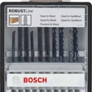 BOSCH 10 Stichsägeblätter-Set Wood Robust Line BOSCH 10 Stichsägeblätter-Set Wood Robust Line