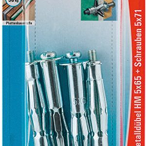 FISCHER 4 Hohlraum-Metalldübel + Schraube 5 x 65 mm FISCHER 4 Hohlraum-Metalldübel + Schraube 5 x 65 mm