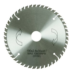 YPL HM-Sägeblatt 190 x 30/20/16 mm Ø, 48 Zähne YPL HM-Sägeblatt 190 x 30/20/16 mm Ø, 48 Zähne
