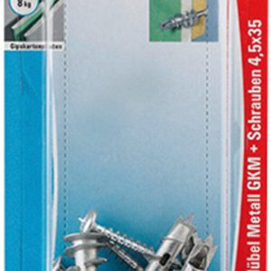 FISCHER 6 Gipskartondübel + Schrauben 8 x 30 mm FISCHER 6 Gipskartondübel + Schrauben 8 x 30 mm