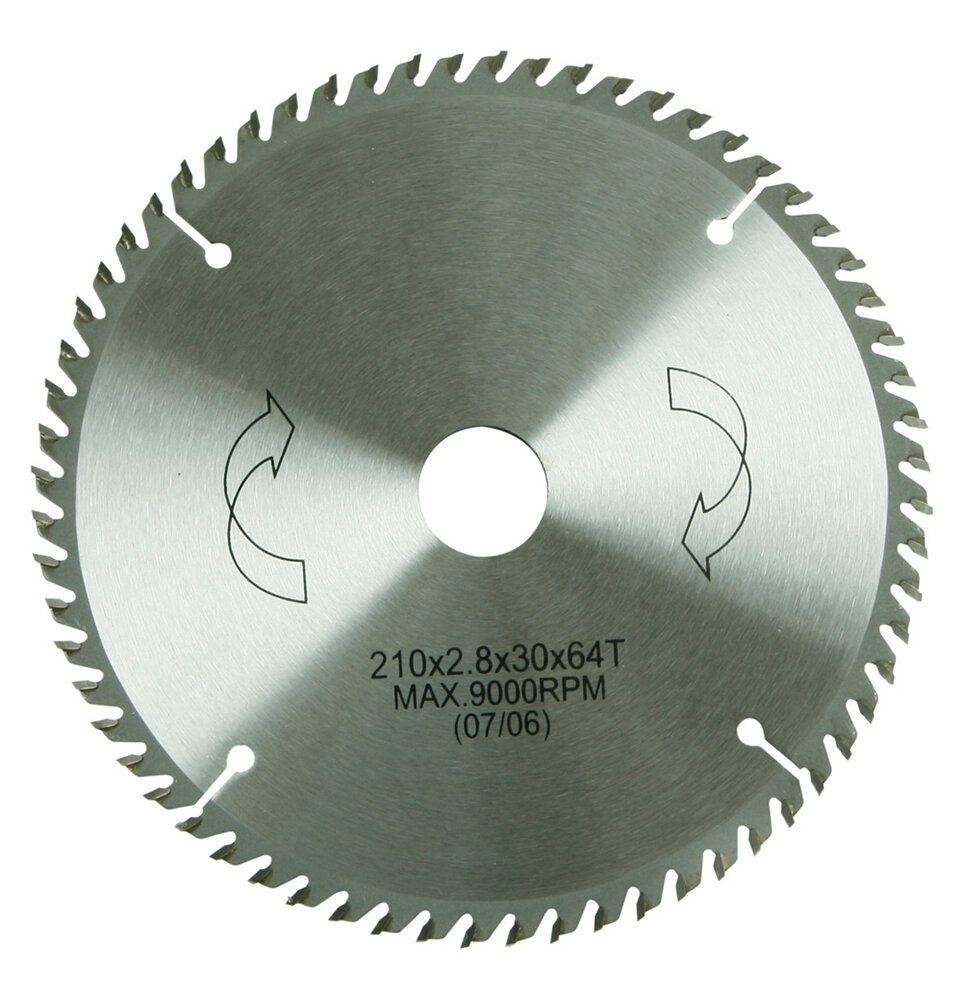 YPL HM-Sägeblatt 210 x 30/25 mm Ø, 64 Zähne