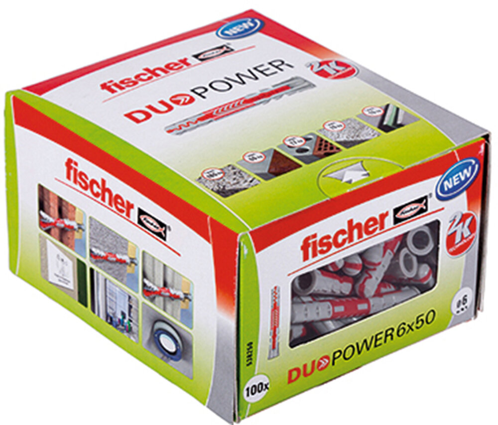 FISCHER 100 Dübel Duopower 6 x 50 mm