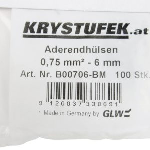 KRYSTUFEK 100 Aderendhülsen 0,75 mm² KRYSTUFEK 100 Aderendhülsen 0,75 mm²