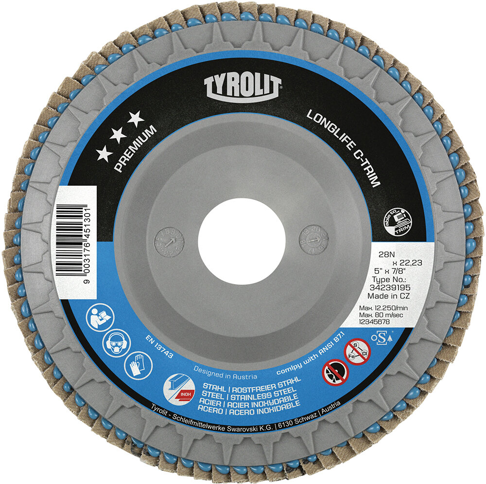 TYROLIT Longlife-Premium-Lameller 125 mm Ø K 40