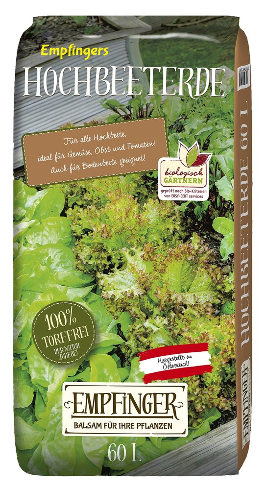 EMPFINGER Hochbeet-Erde Torffrei 60 l