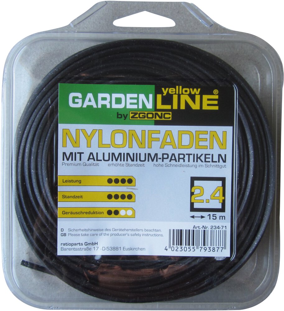 Zgonc Trimmerfaden 15 m 2,4 mm Ø