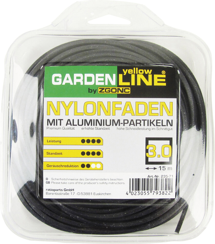 Zgonc Trimmerfaden 15 m 3 mm Ø