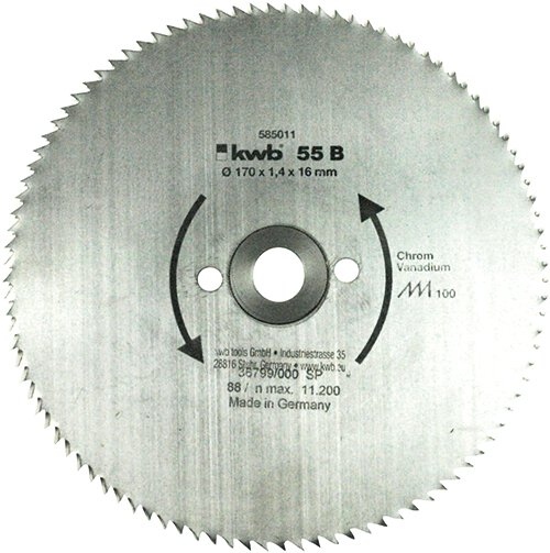 KWB Feinzahn-Sägeblatt 170 x 30/16 mm Ø, 100 Zähne