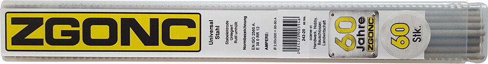 Zgonc 60 Universal-Elektroden für Stahl 2 x 300 mm