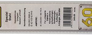 Zgonc 60 Universal-Elektroden für Stahl 2,5 x 350 mm Zgonc 60 Universal-Elektroden für Stahl 2,5 x 350 mm